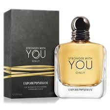 Emporio Armani Stronger With You Only — bottle shown with its retail box