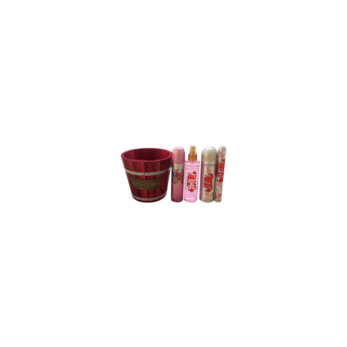 Cuba Heartbreaker 4-Piece Gift Set – authentic designer fragrance bottle