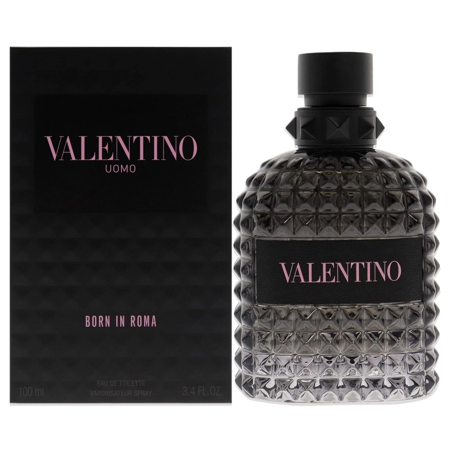 Valentino Uomo Born in Roma Eau De Toilette Spray for Men – 3.4 oz / 100 ml | Modern Woody Vetiver Cologne