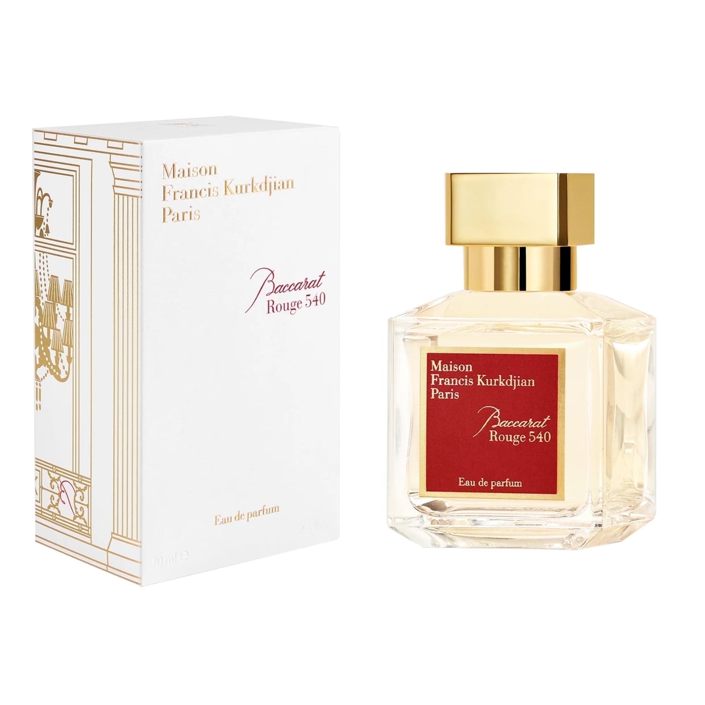 Maison Francis Kurkdjian Baccarat Rouge 540 Eau De Parfum – 2.4 oz | Luxurious Amber Floral Fragrance for Men & Women