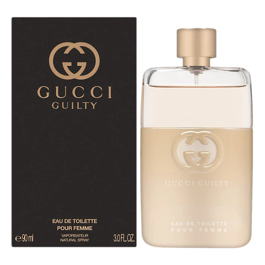 Gucci Guilty Pour Femme EDT 3oz / 90ml — bottle shown with its retail box
