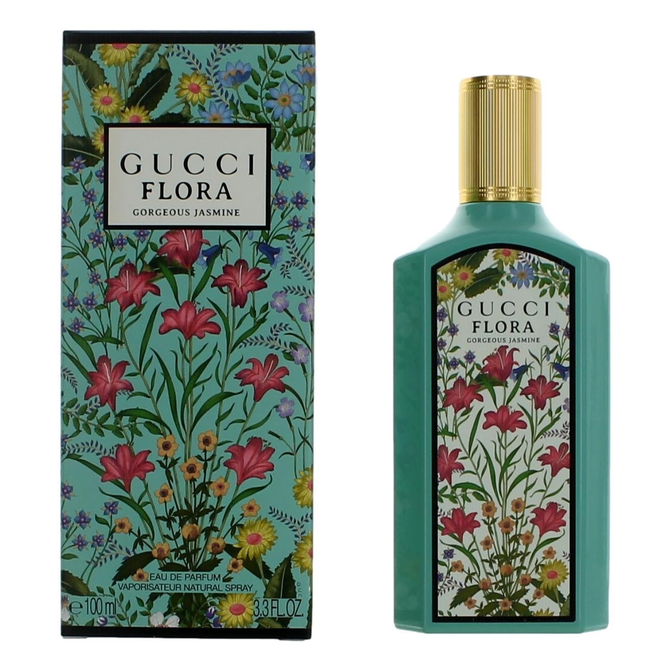 Gucci Flora Gorgeous Jasmine Eau de Parfum Spray for Women – 3.3 oz / 100 ml