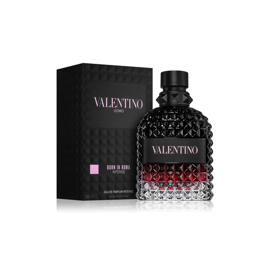 Valentino Uomo Born In Roma Intense Eau De Parfum Spray for Men – 3.4 oz | Warm Vanilla & Woody Amber Cologne