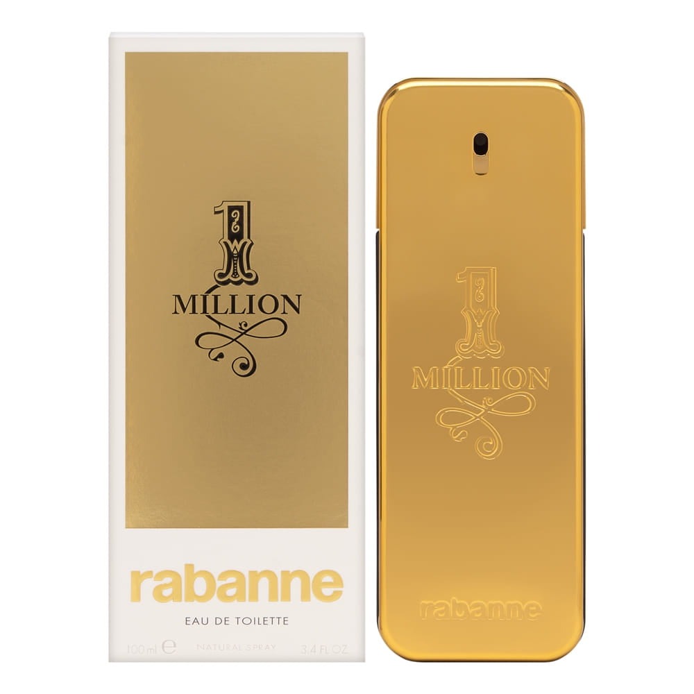 Paco Rabanne 1 Million Eau de Toilette Spray for Men – 3.4 oz / 100 ml