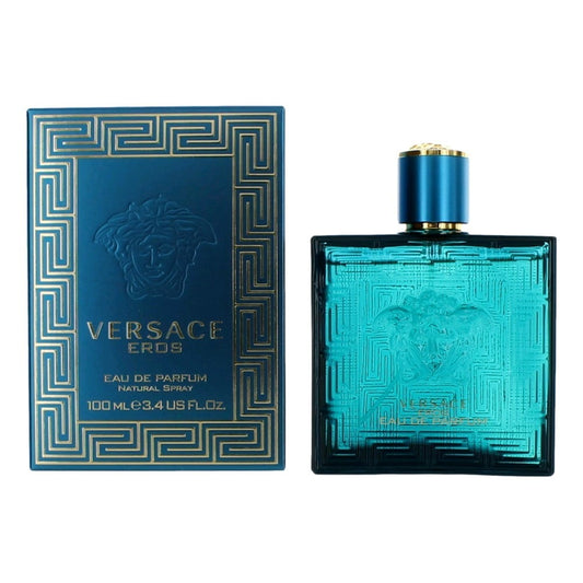 Versace Eros Eau De Parfum Spray for Men – 3.4 oz | Bold Fresh & Woody Oriental Cologne