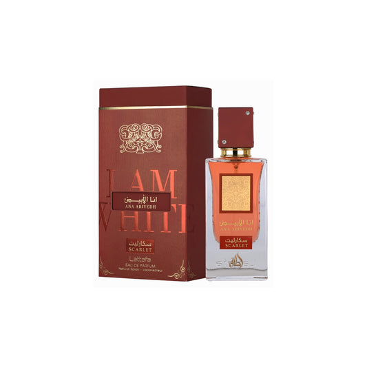 Lattafa Ana Abiyedh Scarlet Perfume – authentic designer fragrance bottle