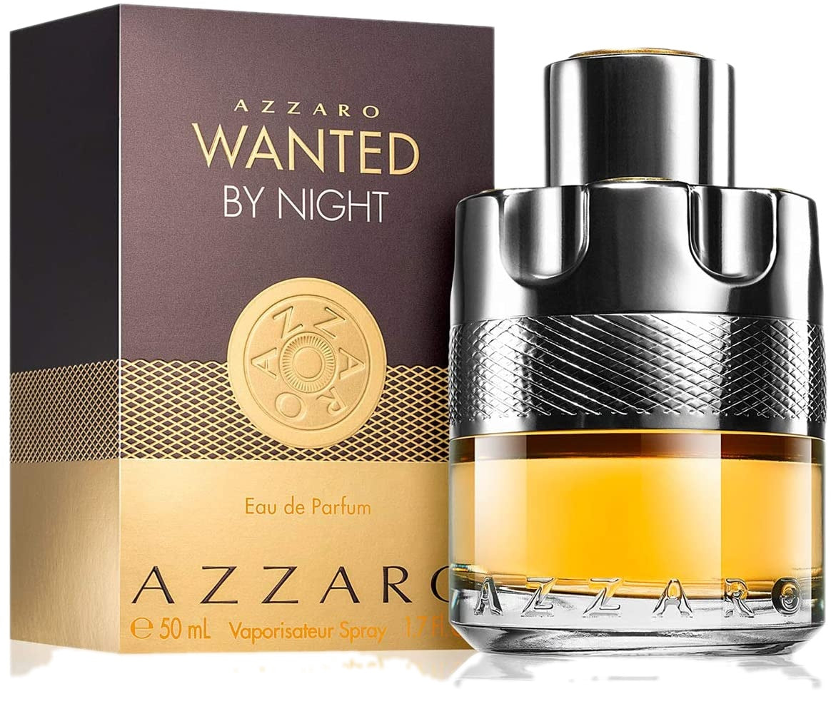 Azzaro Wanted by Night — bottle shown with its retail box