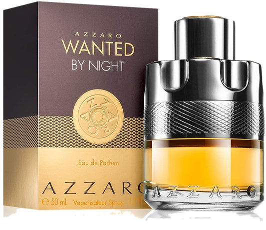 Azzaro Wanted by Night — bottle shown with its retail box