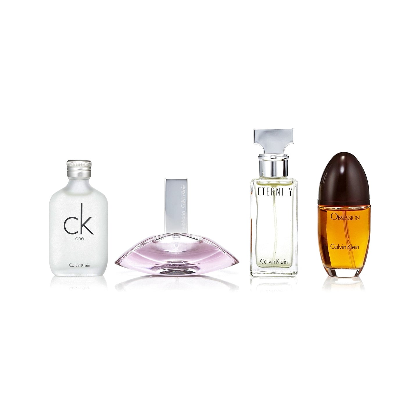 Calvin Klein 4-Piece Miniature Gift Set – authentic designer fragrance bottles