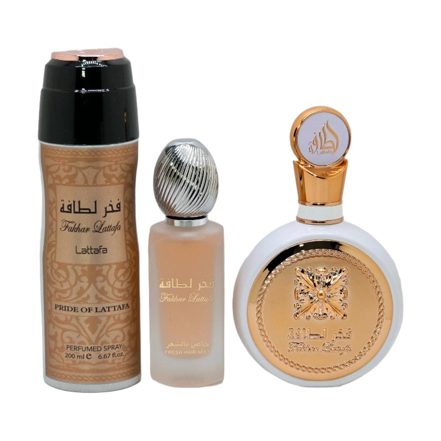 Lattafa Fakhar Gift Set – authentic designer fragrance bottles