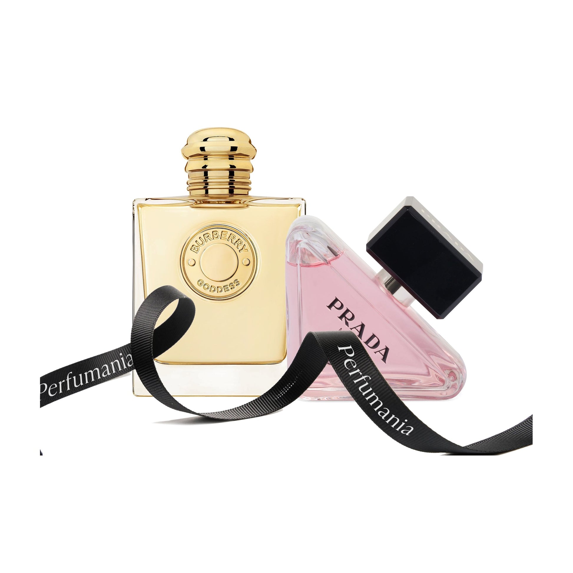 Goddess by Burberry and Paradoxe by Prada bundle – authentic designer fragrance bottles