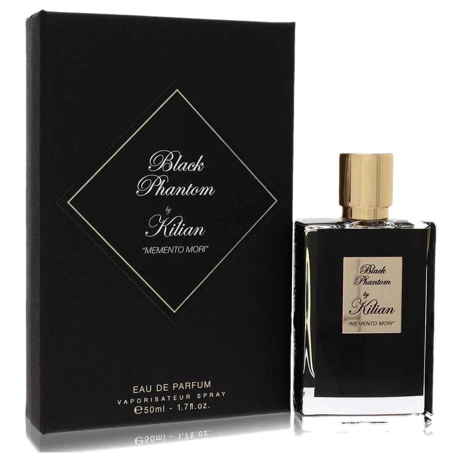 Kilian Black Phantom Memento Mori Eau De Parfum Spray – 1.7 oz / 50 ml — bottle